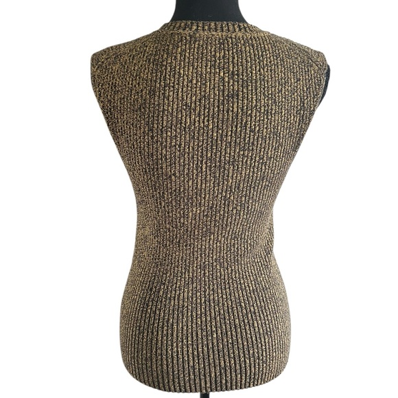 COS Gold Ribbed Tank Top - Picture 2 of 6